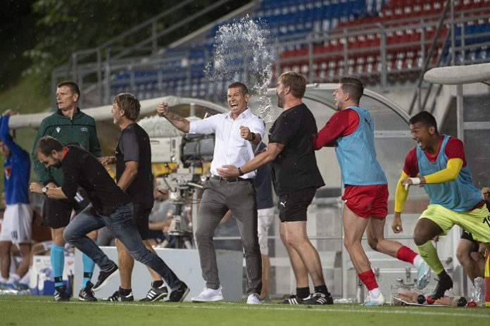 Frick, FCV-Bank, 1.8.2019,2-0-Sieg gegen Fehervar-UNG